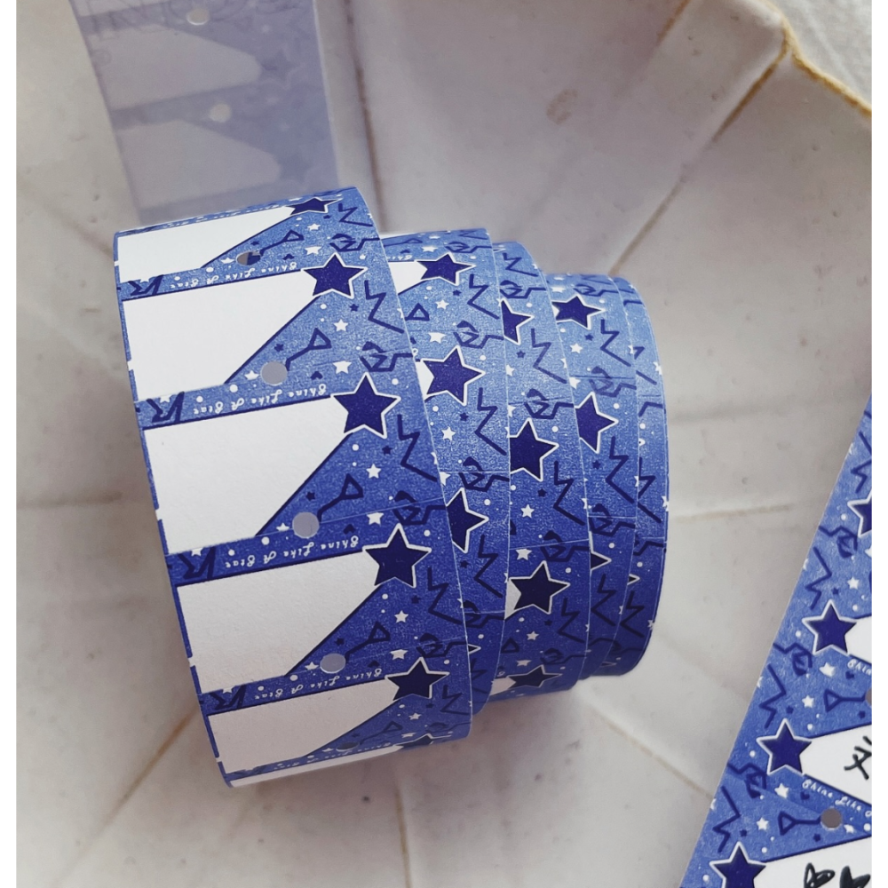 莫非是芝麻球「讓我們一起來向星星許願/甜心爆米花/我們是收藏家！」標籤貼紙卷【立夏手帳生活】-細節圖3