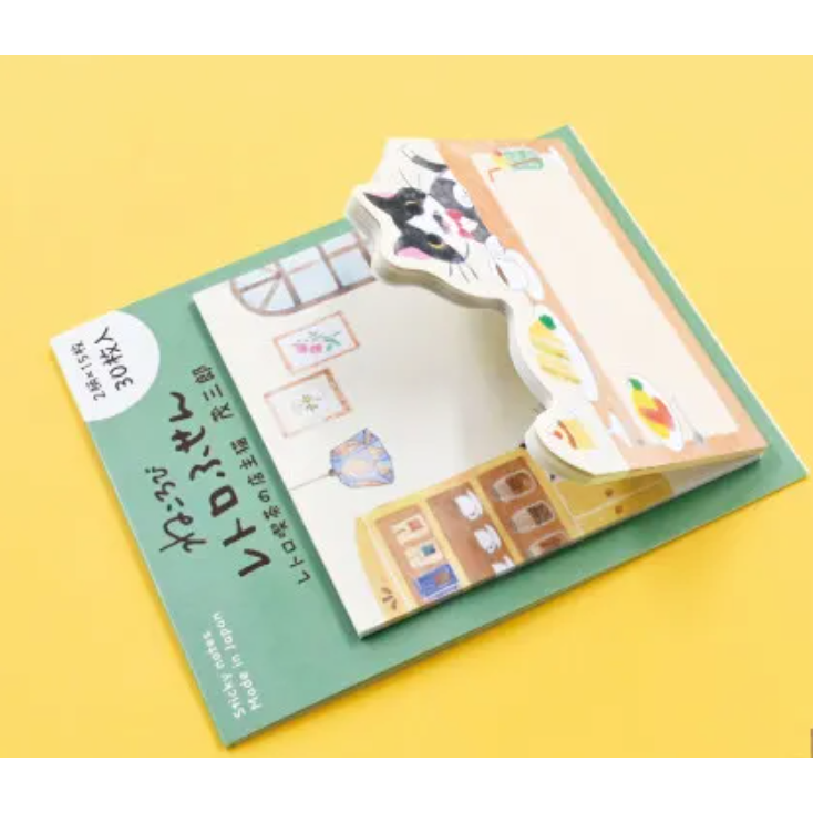 【新4款】NB社 軋型造型付籤 放鬆貓咪系列 日本製【立夏手帳生活】-細節圖5