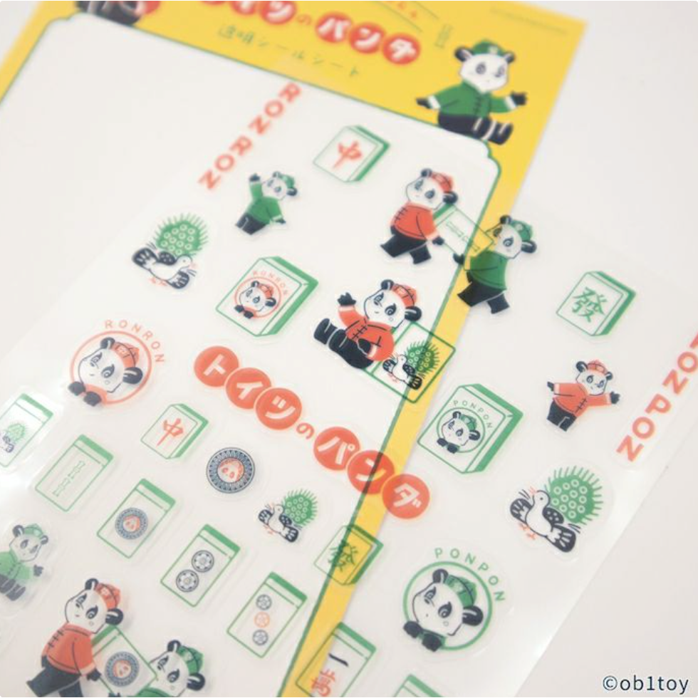 【共4款】古川紙工 ob1toy合作款 透明貼紙組 ｵﾋﾞﾜﾝ 手帳日記拼貼裝飾 日本製【立夏手帳生活】-細節圖2