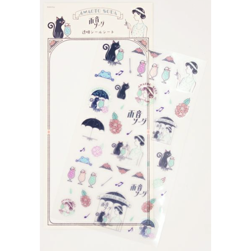 【共4款】古川紙工 ob1toy合作款 透明貼紙組 ｵﾋﾞﾜﾝ 手帳日記拼貼裝飾 日本製【立夏手帳生活】-細節圖6