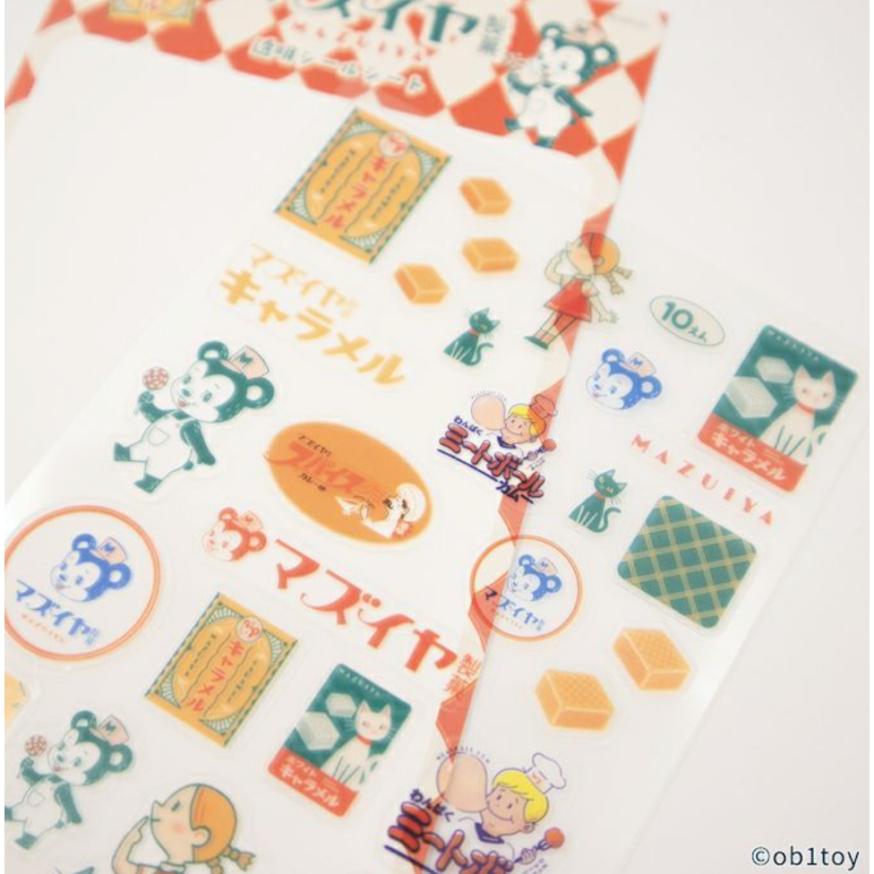 【共4款】古川紙工 ob1toy合作款 透明貼紙組 ｵﾋﾞﾜﾝ 手帳日記拼貼裝飾 日本製【立夏手帳生活】-細節圖9