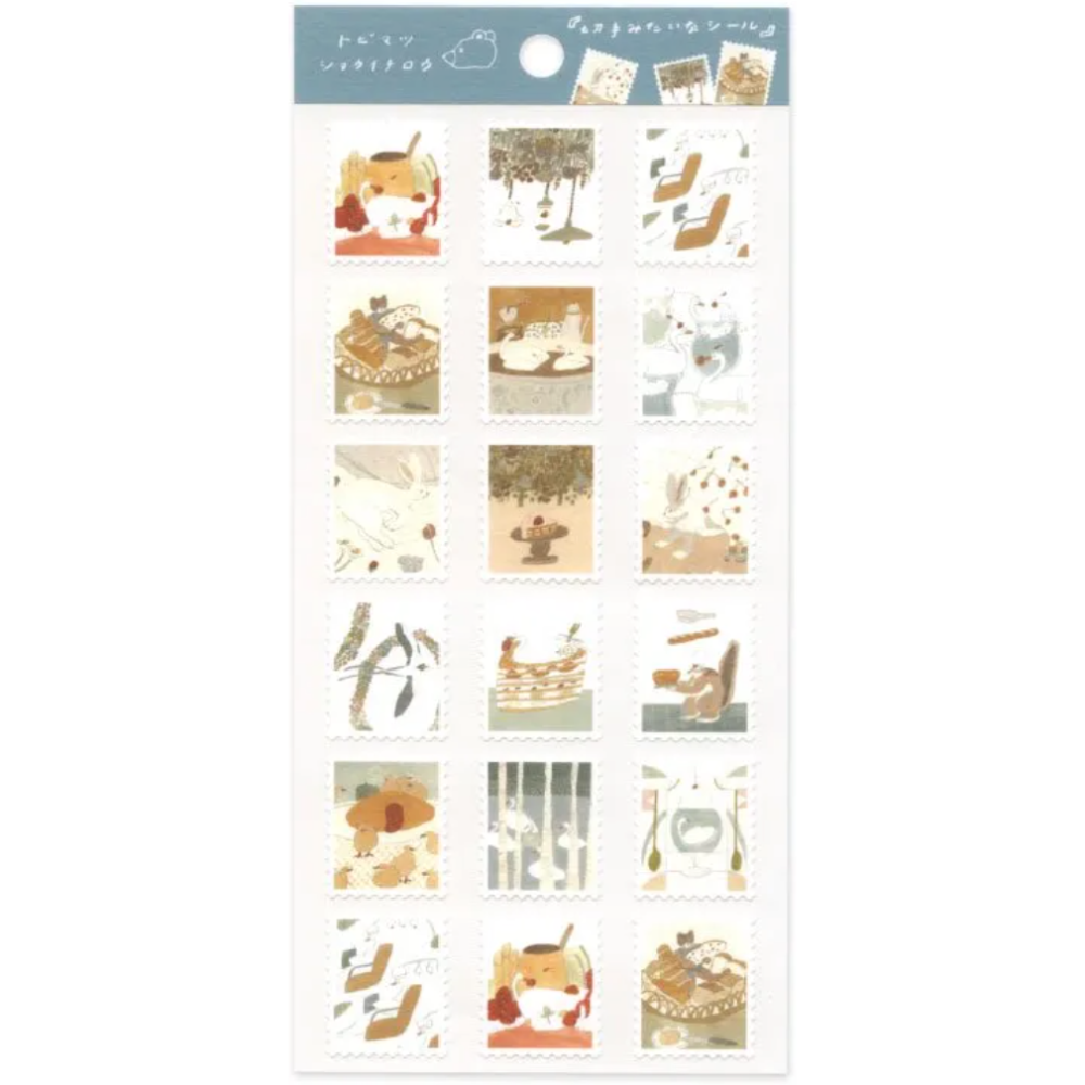 【共4款】トビマツショウイチロウ 棉紙貼紙組 tobimatsu shoichiro手帳日記拼貼裝飾【立夏手帳生活】-細節圖4