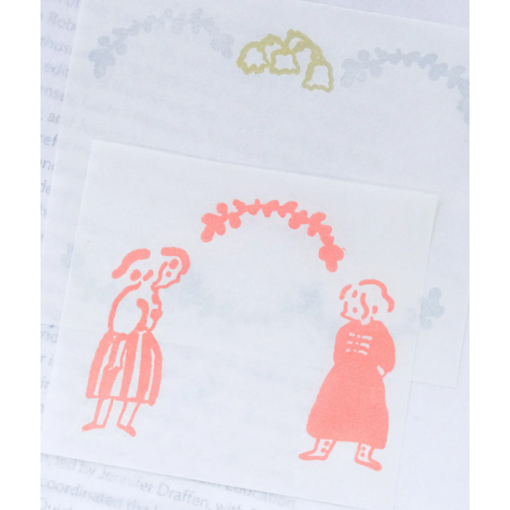 dodolulu 水晶印章「美好生活」可愛女孩 手帳素材 【立夏手帳生活】-細節圖4