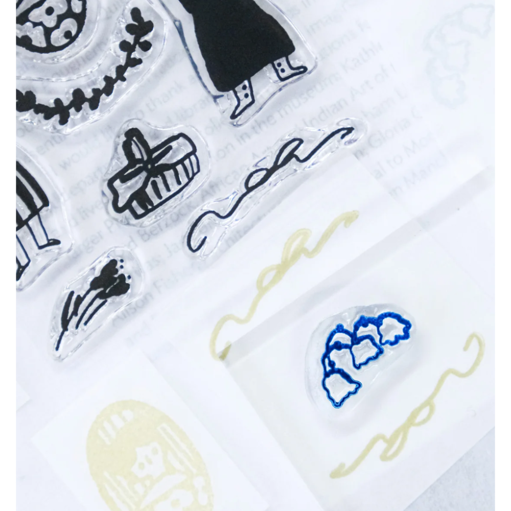 dodolulu 水晶印章「美好生活」可愛女孩 手帳素材 【立夏手帳生活】-細節圖8