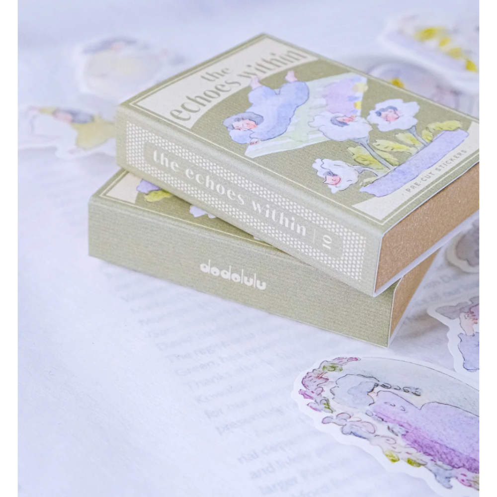 dodolulu 火柴盒手帳貼紙10「內心深處」女孩貼紙 手帳素材 紙貼紙【立夏手帳生活】-細節圖6