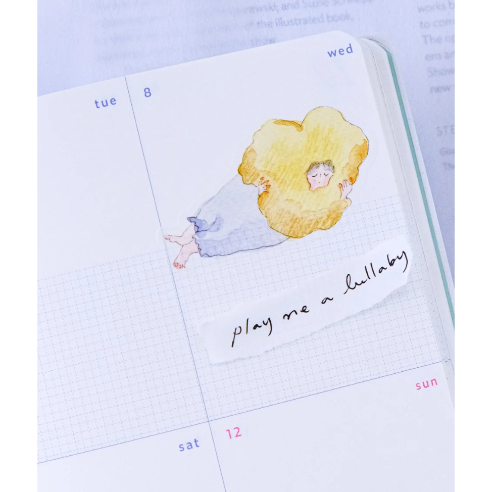 dodolulu 火柴盒手帳貼紙10「內心深處」女孩貼紙 手帳素材 紙貼紙【立夏手帳生活】-細節圖7