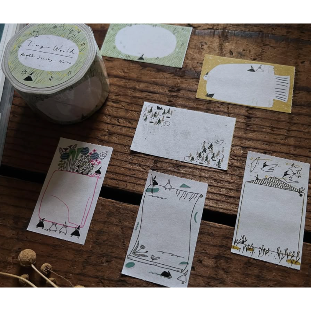 森酪梨Avocado mori 小小世界Tiny World 付箋留言貼 Roll sticky note-細節圖3