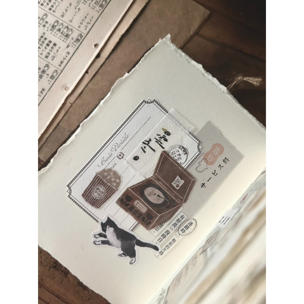 微瘋畫室 音楽堂Record Store 5cm霧面PET膠帶【立夏手帳生活】-細節圖4