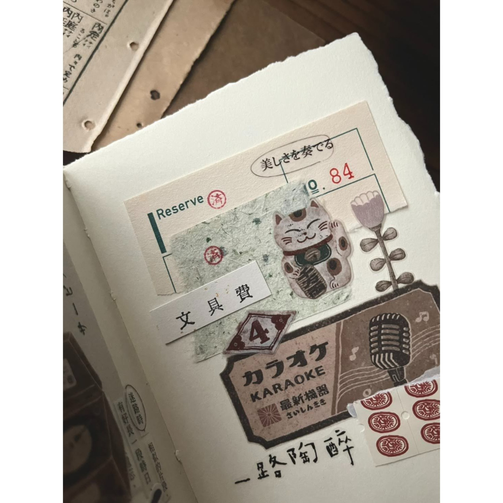 微瘋畫室 音楽堂Record Store 5cm霧面PET膠帶【立夏手帳生活】-細節圖5