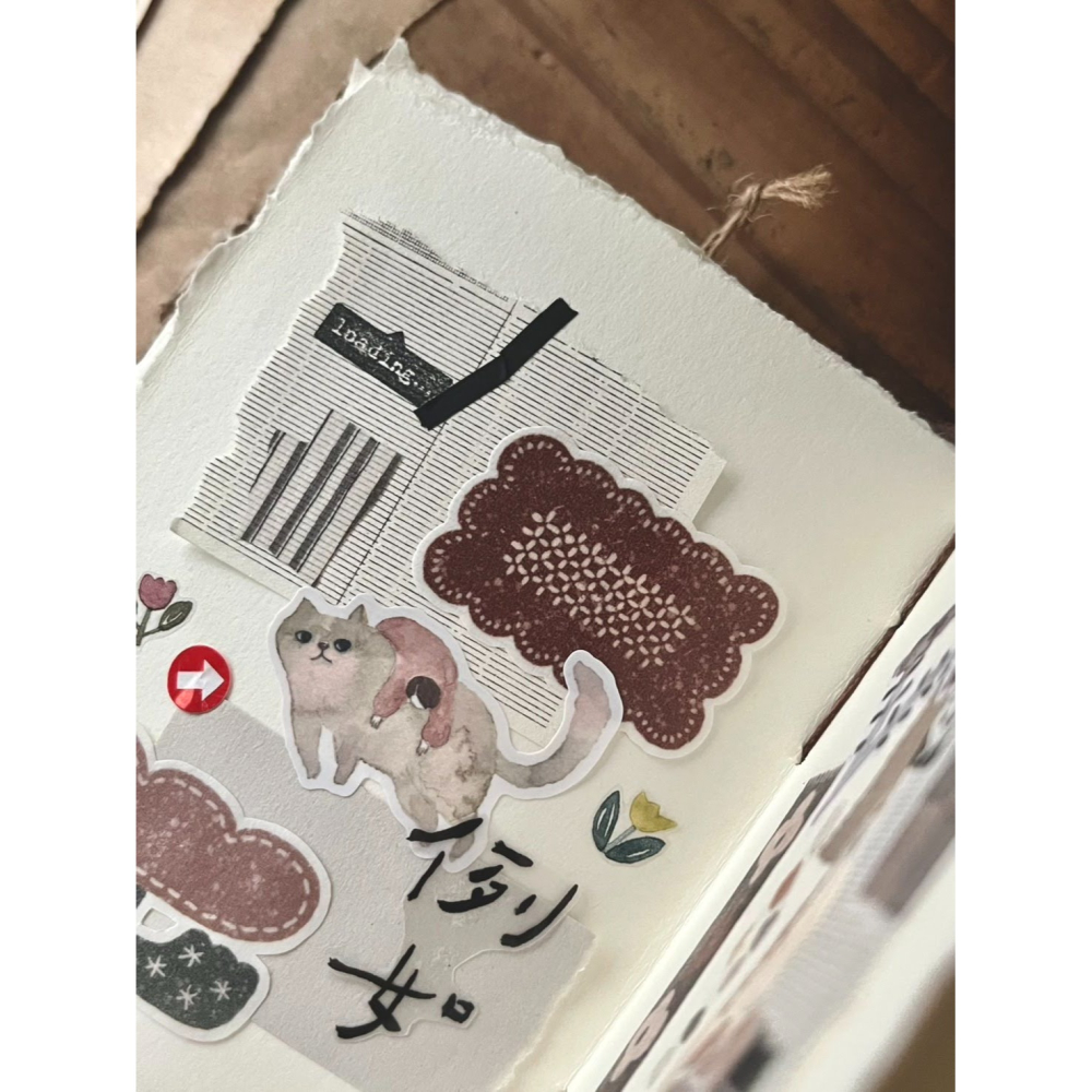 微瘋畫室 織物Fabric 5cm 切形和紙膠帶【立夏手帳生活】-細節圖4