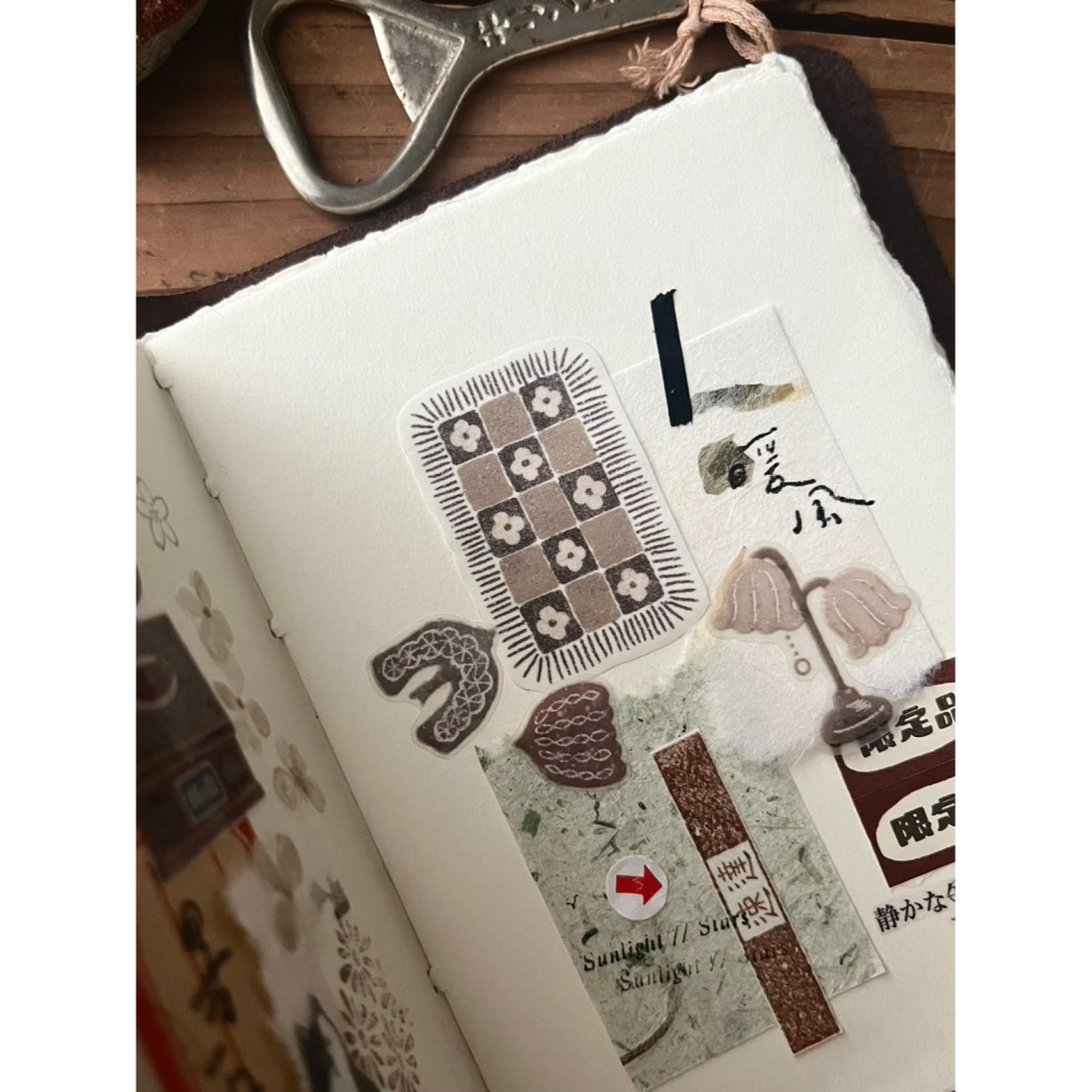 微瘋畫室 織物Fabric 5cm 切形和紙膠帶【立夏手帳生活】-細節圖5