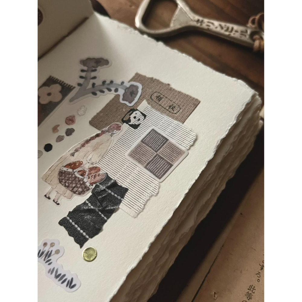 微瘋畫室 織物Fabric 5cm 切形和紙膠帶【立夏手帳生活】-細節圖7