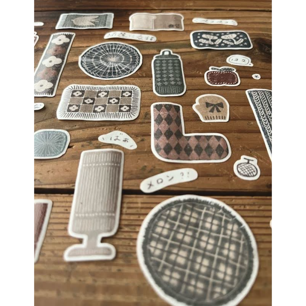 微瘋畫室 織物Fabric 5cm 切形和紙膠帶【立夏手帳生活】-細節圖9