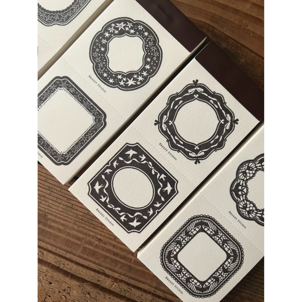 【2款】微瘋畫室「緞札Ribbon/千鳥Bird」便箋本【立夏手帳生活】-細節圖2