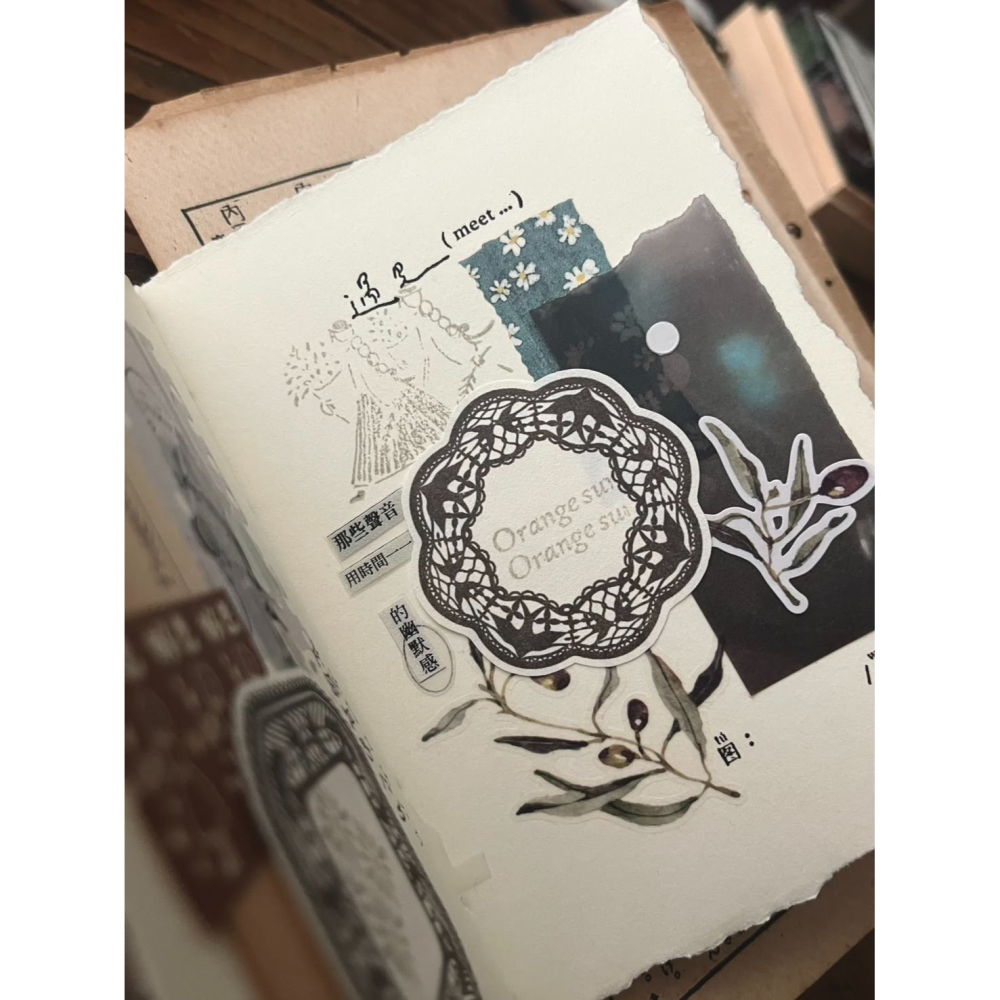 【2款】微瘋畫室「緞札Ribbon/千鳥Bird」便箋本【立夏手帳生活】-細節圖5