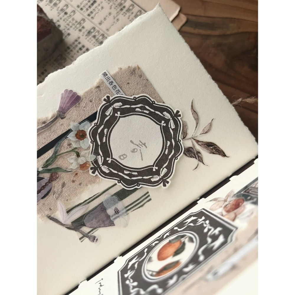 【2款】微瘋畫室「緞札Ribbon/千鳥Bird」便箋本【立夏手帳生活】-細節圖7