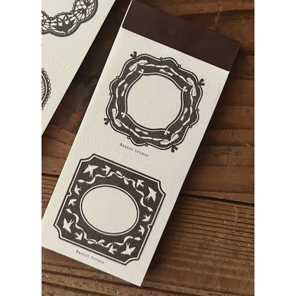 【2款】微瘋畫室「緞札Ribbon/千鳥Bird」便箋本【立夏手帳生活】-規格圖8