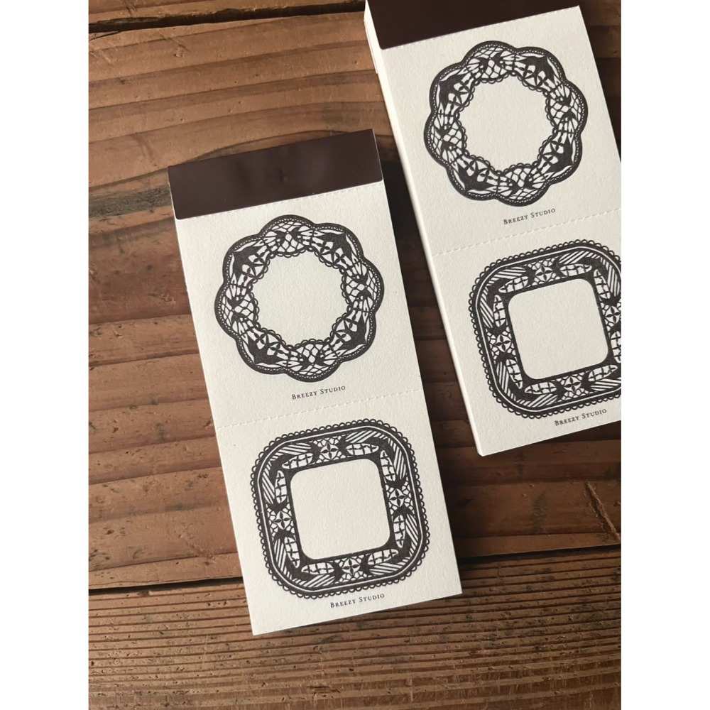 【2款】微瘋畫室「緞札Ribbon/千鳥Bird」便箋本【立夏手帳生活】-規格圖8