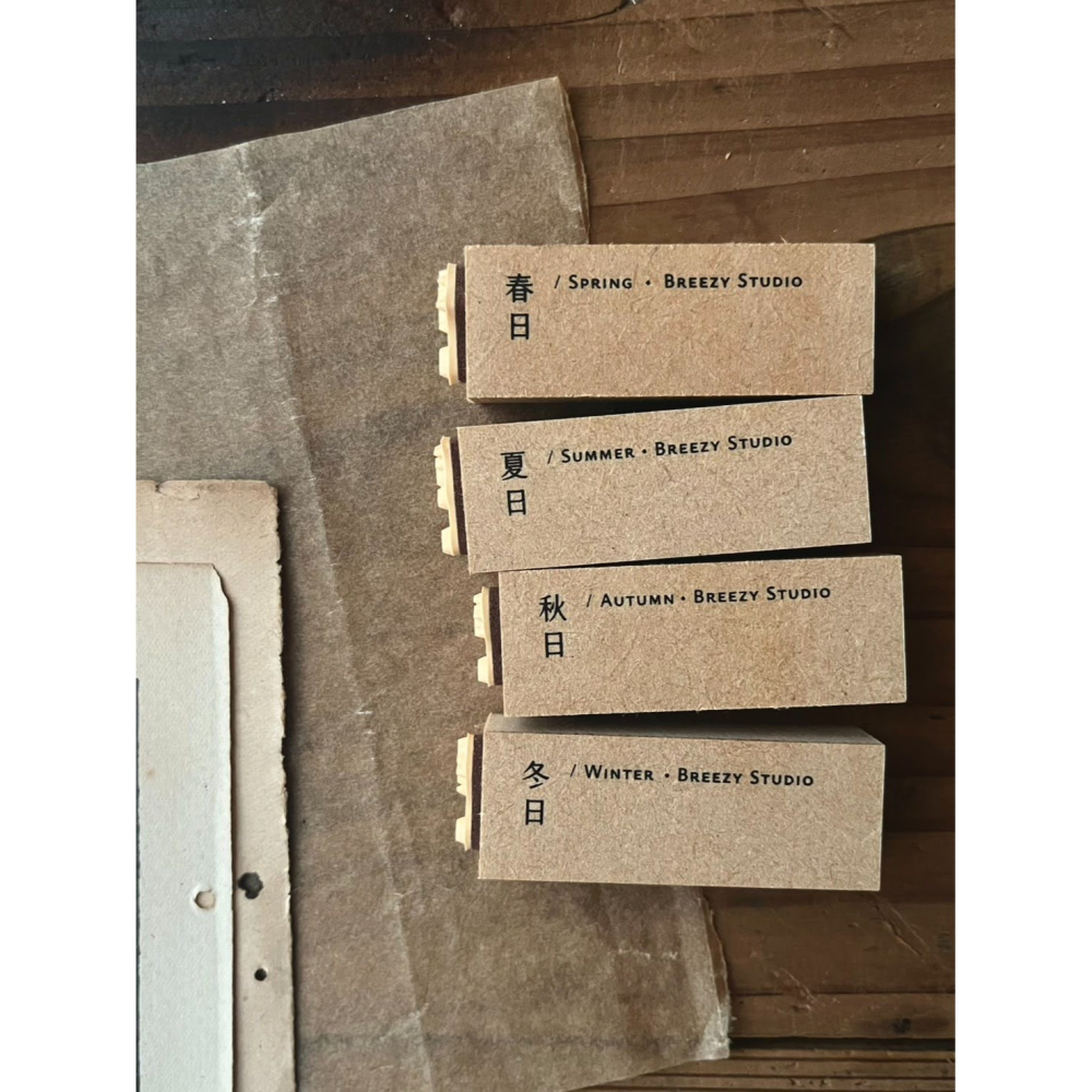 【共3款】微瘋畫室 手書時間印章組「天氣/溫度/季節」【立夏手帳生活】-細節圖7