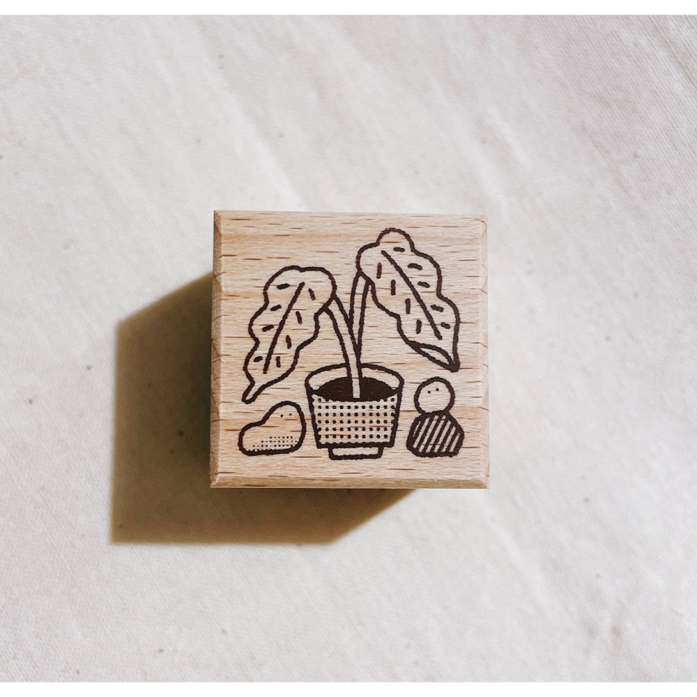 【新追加2款】繭花cocoon poppy 櫸木印章【立夏手帳生活】-細節圖5