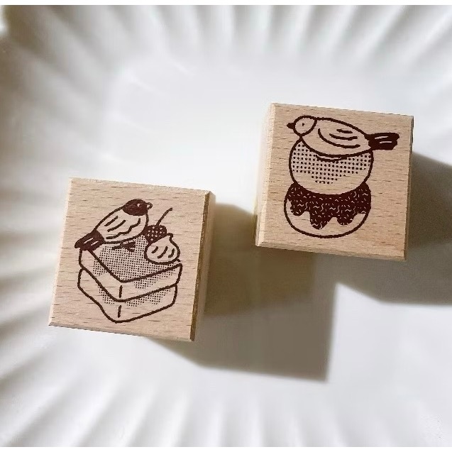 【新追加2款】繭花cocoon poppy 櫸木印章【立夏手帳生活】-細節圖6