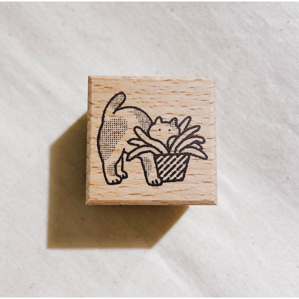 【新追加2款】繭花cocoon poppy 櫸木印章【立夏手帳生活】-規格圖8