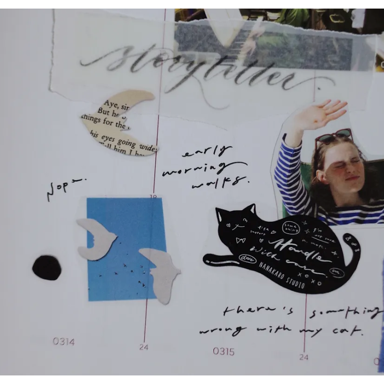 茄子先生 剪紙的鳥 Paper Birds 3cm亮面PET膠帶 【立夏手帳生活】-細節圖3