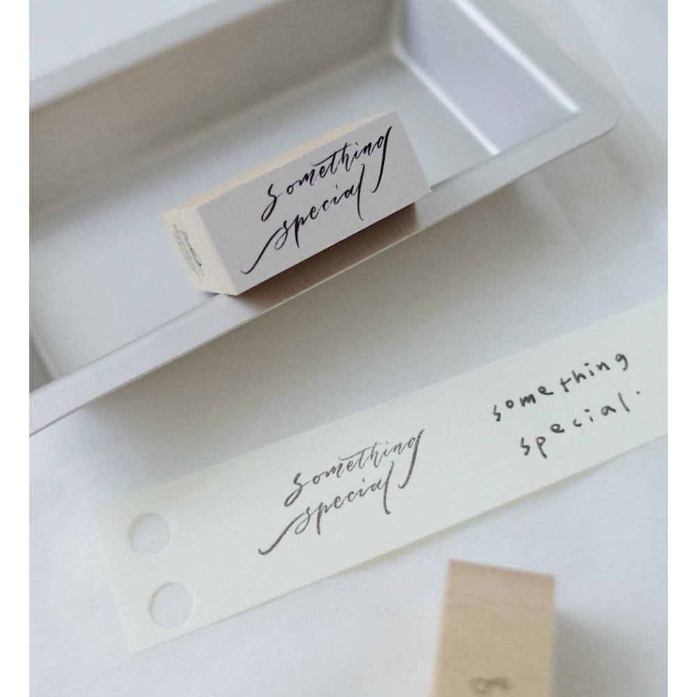 【追加1款字章】茄子先生 Her & Her Kitty & 英文手寫字 單顆小印章 木頭橡皮章【立夏手帳生活】-細節圖5