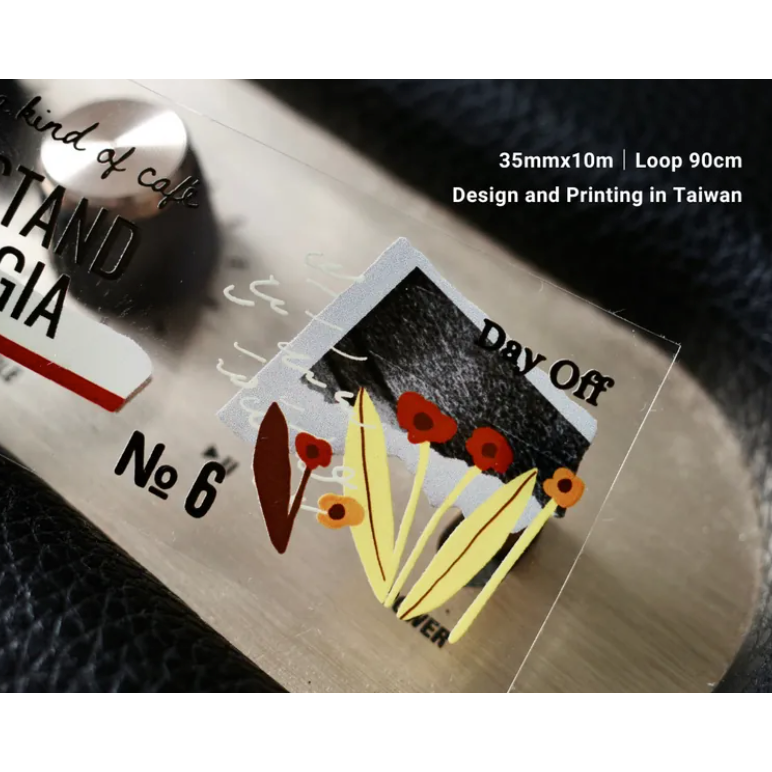 什物a kind of cafe 假期雜誌Weekend Magazine 3.5cm亮面PET膠帶【立夏手帳生活】-細節圖4