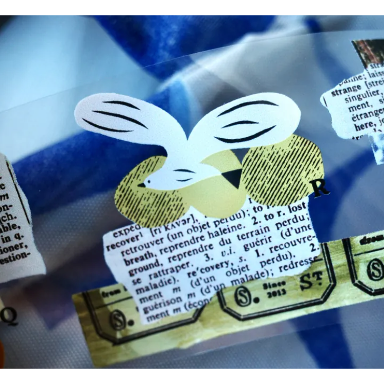 什物a kind of cafe 飛鳥足跡 ThePath 5cm亮面PET膠帶【立夏手帳生活】-細節圖2