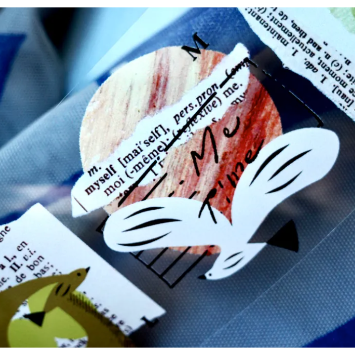 什物a kind of cafe 飛鳥足跡 ThePath 5cm亮面PET膠帶【立夏手帳生活】-細節圖5