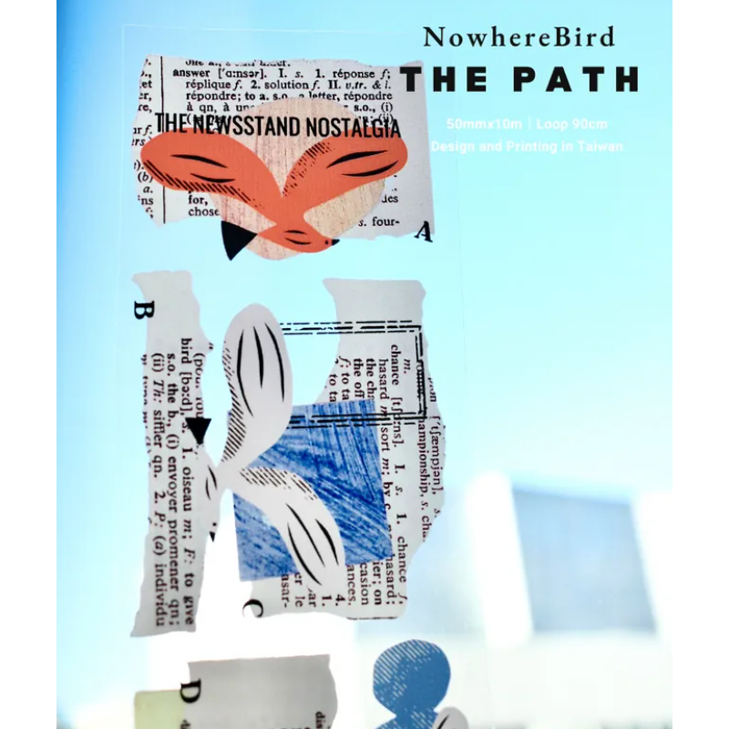 什物a kind of cafe 飛鳥足跡 ThePath 5cm亮面PET膠帶【立夏手帳生活】-細節圖8