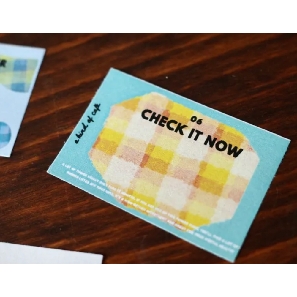 〔共2款〕什物a kind of cafe「快樂自由格/計畫小幫手」留言便條貼紙膠帶【立夏手帳生活】-細節圖6