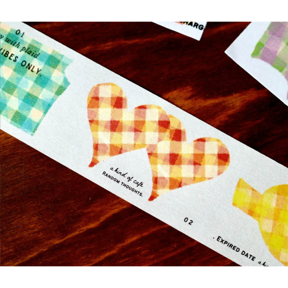 〔共2款〕什物a kind of cafe「快樂自由格/計畫小幫手」留言便條貼紙膠帶【立夏手帳生活】-細節圖8