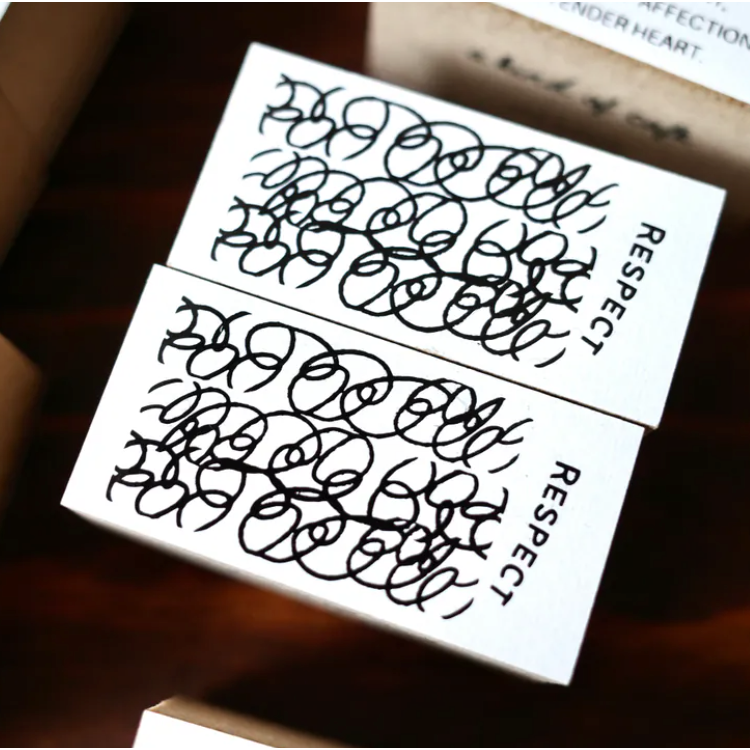 〔150元系列〕什物a kind of cafe Blah 壓縮木印章【立夏手帳生活】-規格圖1