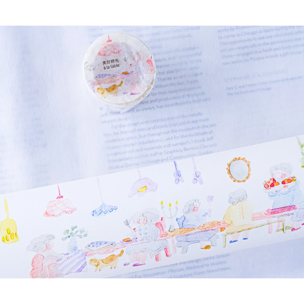 【雙材質】dodolulu『美好時光』7cm霧面PET膠帶/和紙膠帶【立夏手帳生活】-細節圖8