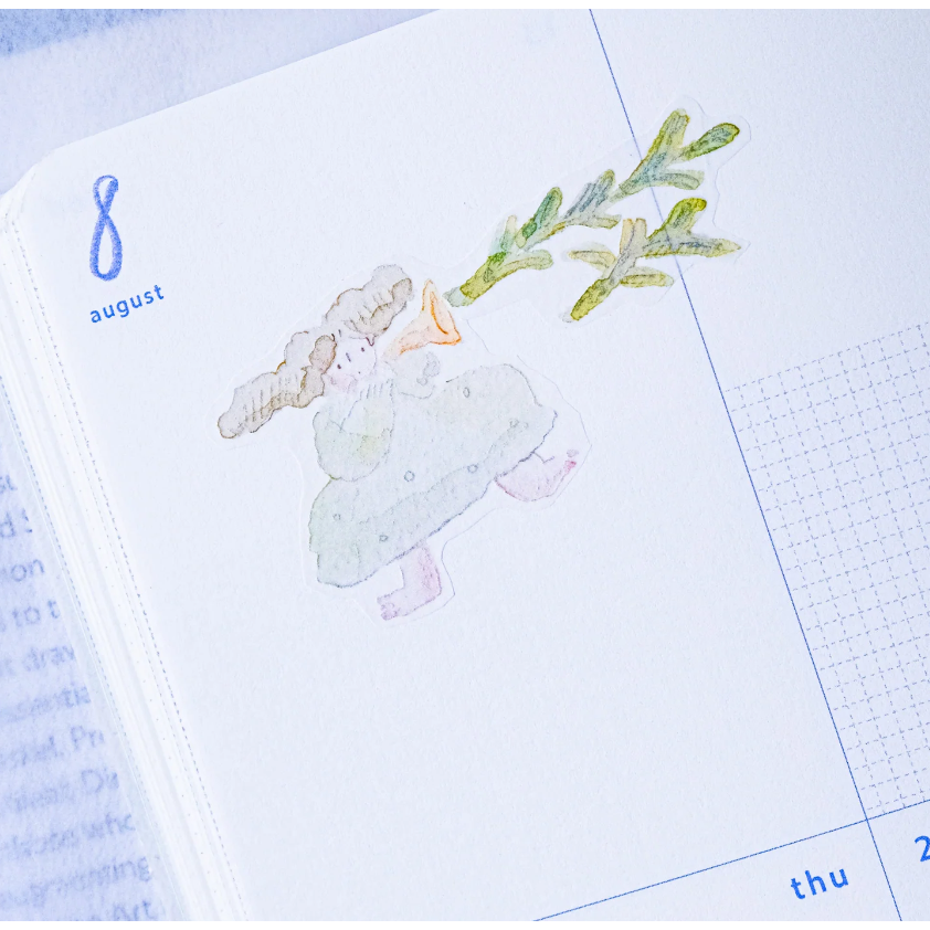 【雙材質】dodolulu『春之歌』7cm霧面PET膠帶/和紙膠帶【立夏手帳生活】-細節圖5