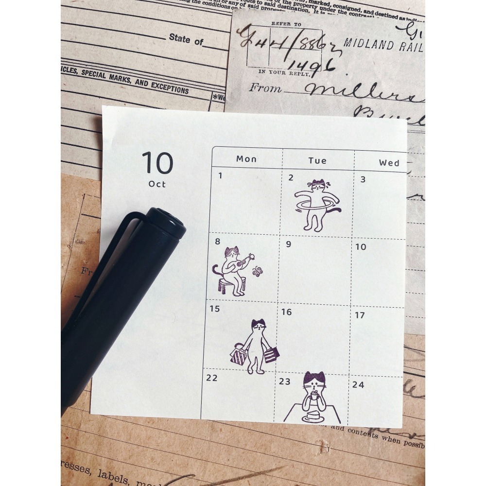 2025立夏祭新品 Daily Sam山姆日常第二彈手帳印章 留言貼便條紙捲-細節圖2