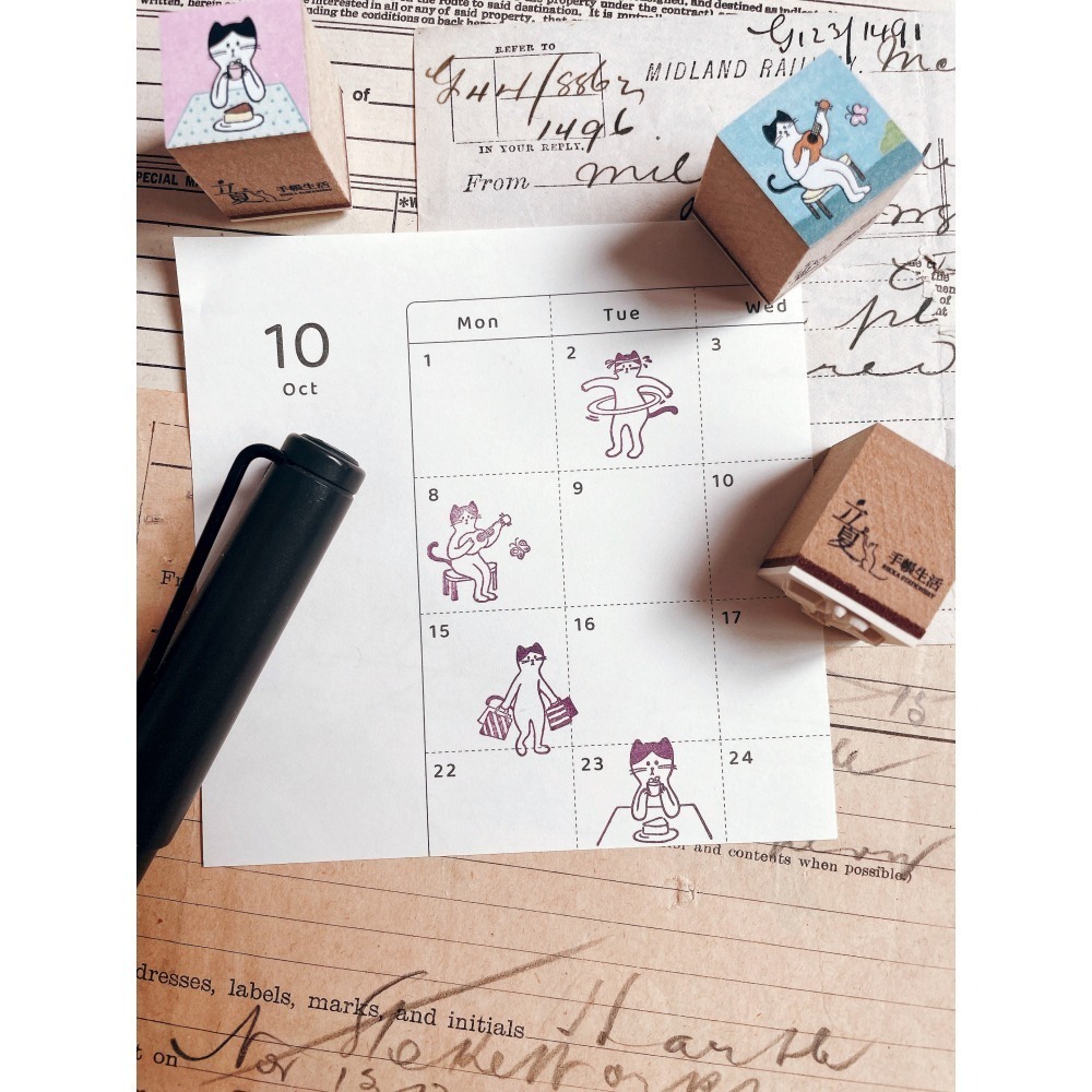 2025立夏祭新品 Daily Sam山姆日常第二彈手帳印章 留言貼便條紙捲-細節圖3