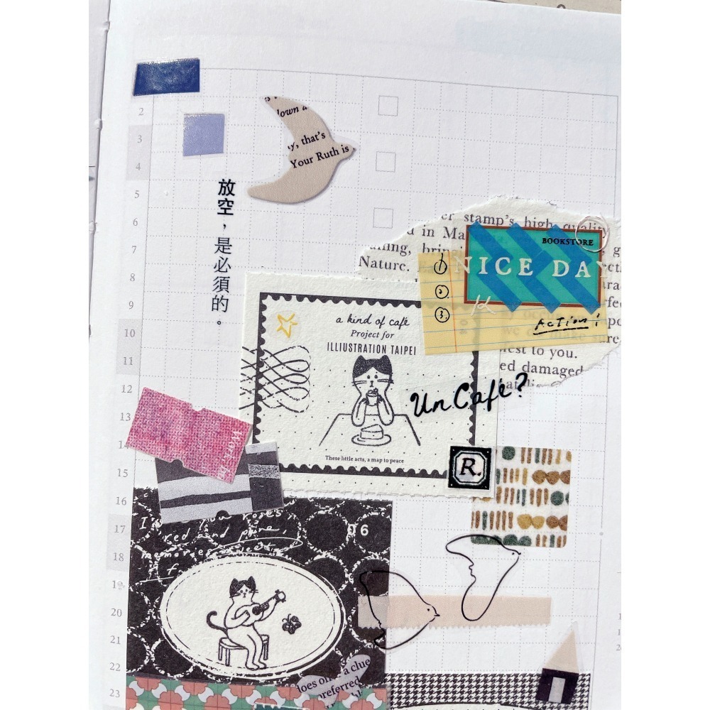2025立夏祭新品 Daily Sam山姆日常第二彈手帳印章 留言貼便條紙捲-細節圖8