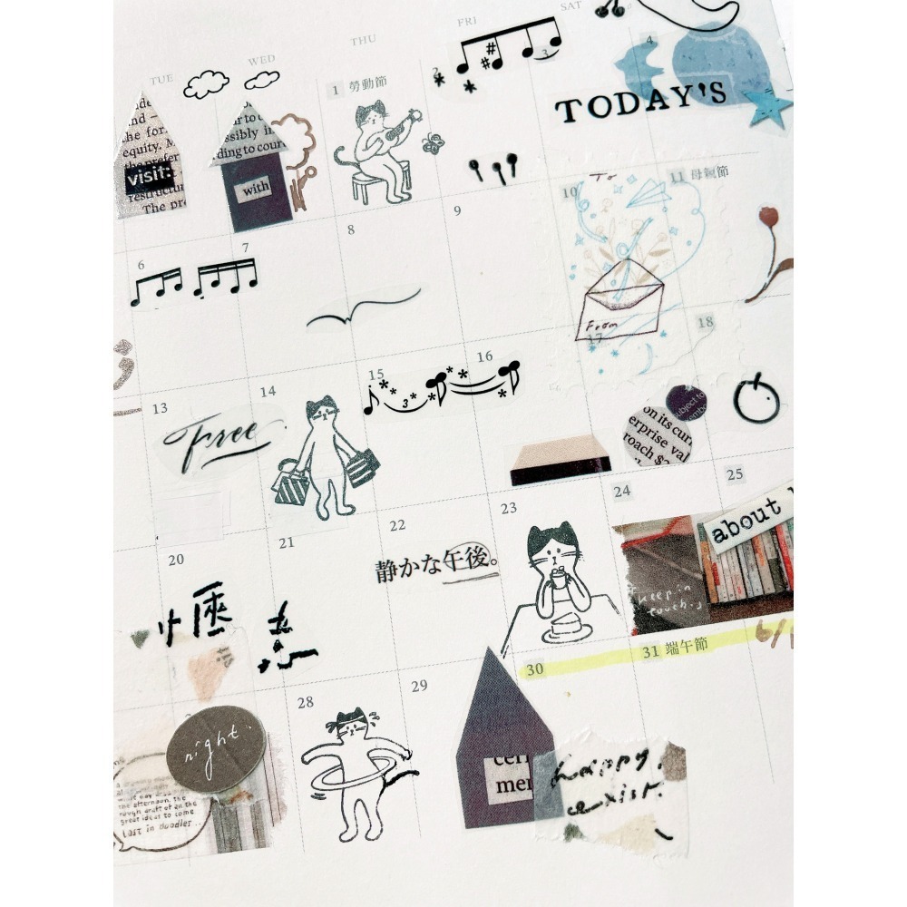 2025立夏祭新品 Daily Sam山姆日常第二彈手帳印章 留言貼便條紙捲-細節圖10