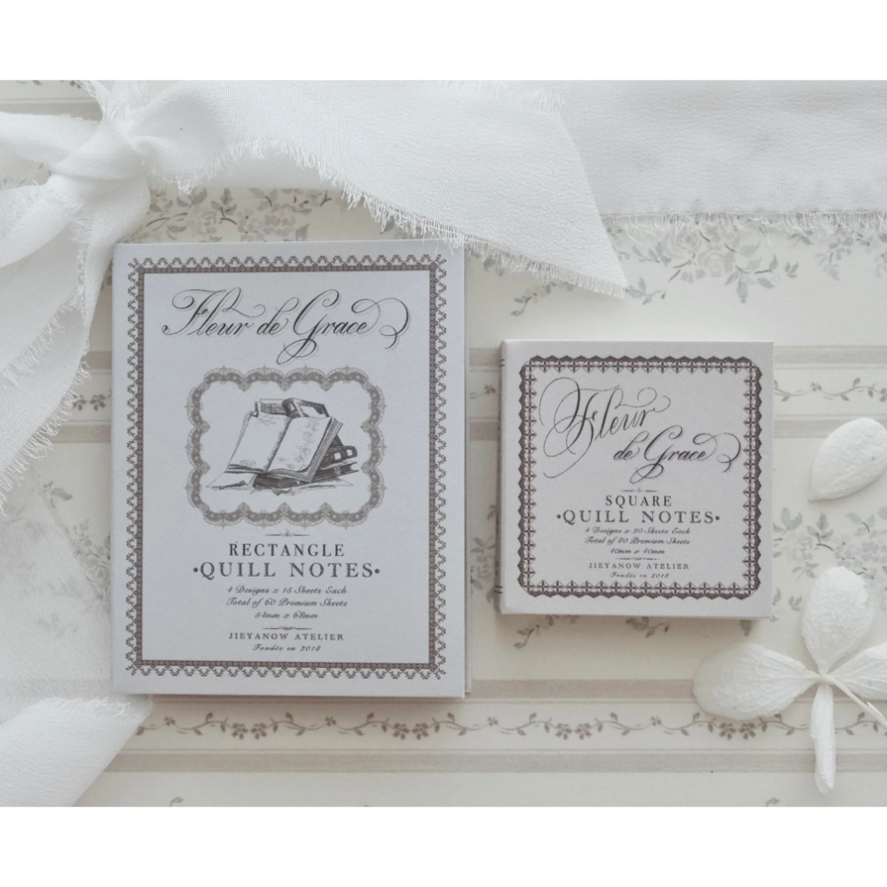 【2款】Jieyanow Atelier 思恩之花Fleur de Grace系列 框框便簽本【立夏手帳生活】-細節圖3