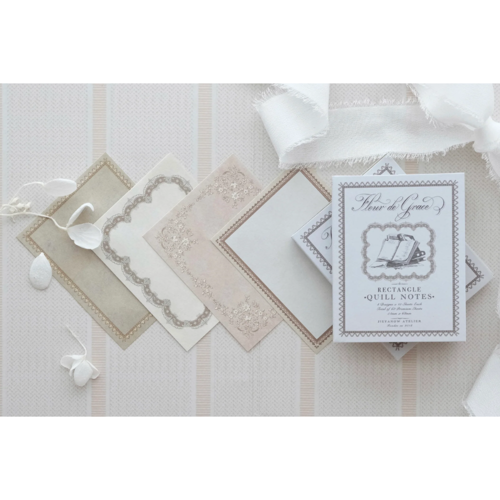 【2款】Jieyanow Atelier 思恩之花Fleur de Grace系列 框框便簽本【立夏手帳生活】-規格圖4