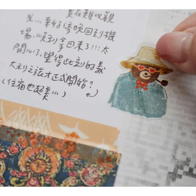 你好工作室 狐吉博物館 Huchii Museum 和紙貼紙【立夏手帳生活】-細節圖3