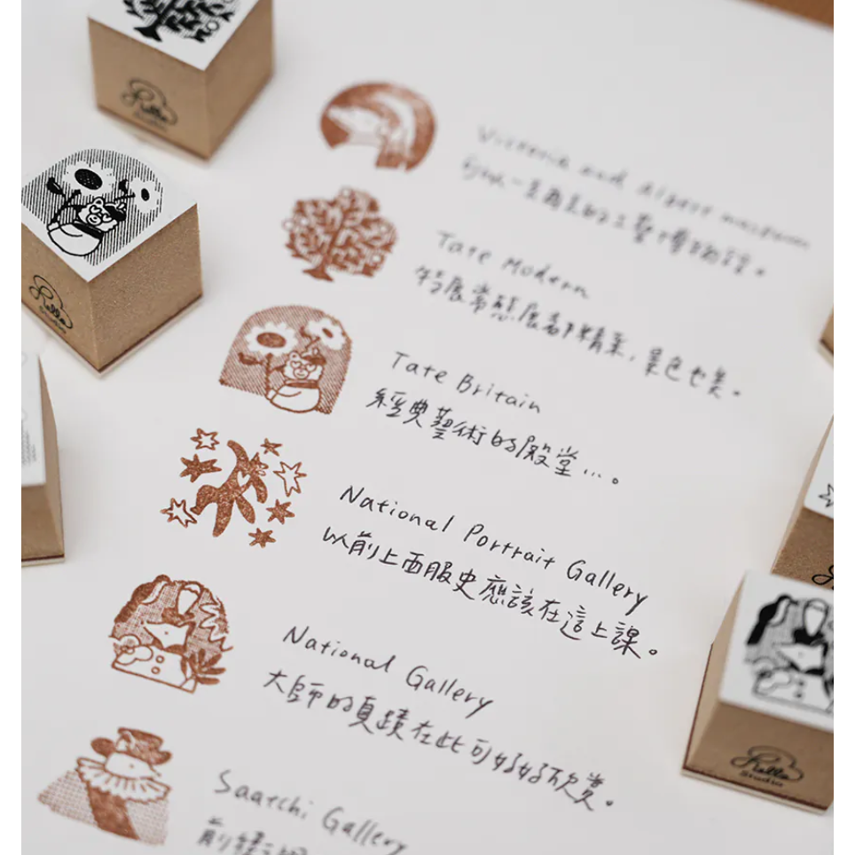 【共6款】你好工作室 狐吉博物館 Huchii Museum 單顆印章 小狐狸狐吉【立夏手帳生活】-細節圖4