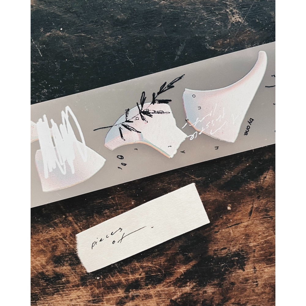 羊君 Pieces of. 4cm霧面PET膠帶【立夏手帳生活】-細節圖3