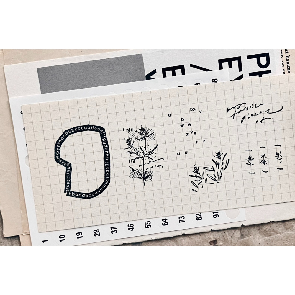 【8款】羊君 Letters and Blooms 復古櫸木印章【立夏手帳生活】-細節圖2