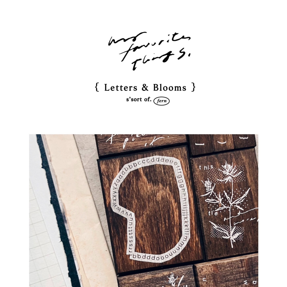 【8款】羊君 Letters and Blooms 復古櫸木印章【立夏手帳生活】-細節圖3