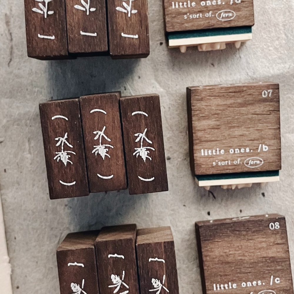 【8款】羊君 Letters and Blooms 復古櫸木印章【立夏手帳生活】-細節圖7