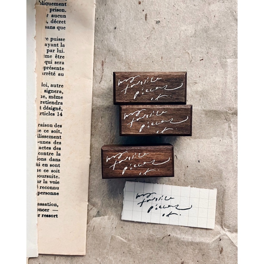 【8款】羊君 Letters and Blooms 復古櫸木印章【立夏手帳生活】-規格圖7